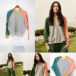 THE GREAT Color Block The College Sweatshirt